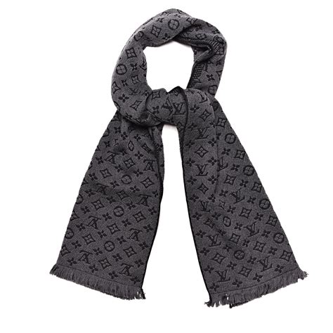 lv grey wool scarf|louis vuitton scarves women's.